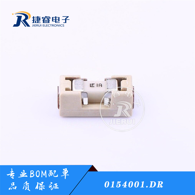 0154001.DR力特保险丝1A带座1808/2410带座 1808-1A 125V快断
