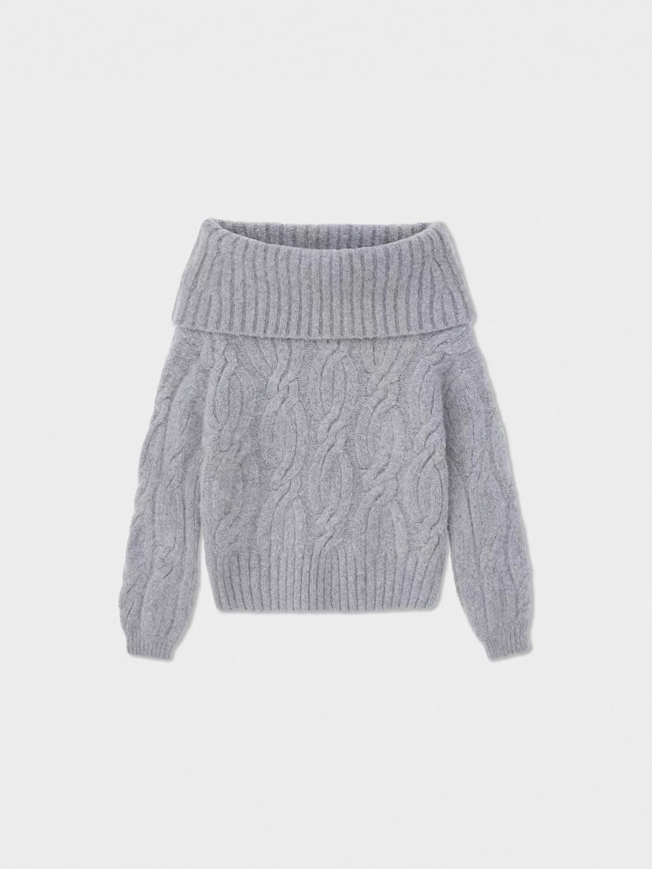 25aw cálido invierno ligeramente cálido y esponjoso mezcla de atmósfera sensación de un cuello más usar agujas gruesas torcidas una chaqueta de hombro image 6