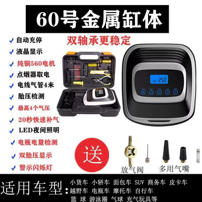 High Pressure Air Pump with — Hava nasosu - no-60-double-bearing-wired-digital-display-tool-box