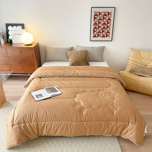 Australian imported wool quilt quilt winter quilt autumn and winter thickened warm winter cashmere quilt winter quilt quilt core solid color