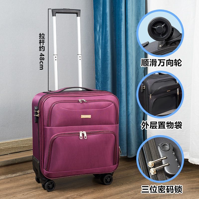 Rueda universal equipaje ligero pequeño equipaje Carro de embarque 19 contraseña femenina caja de viaje mini macho 18 pulgadas 16