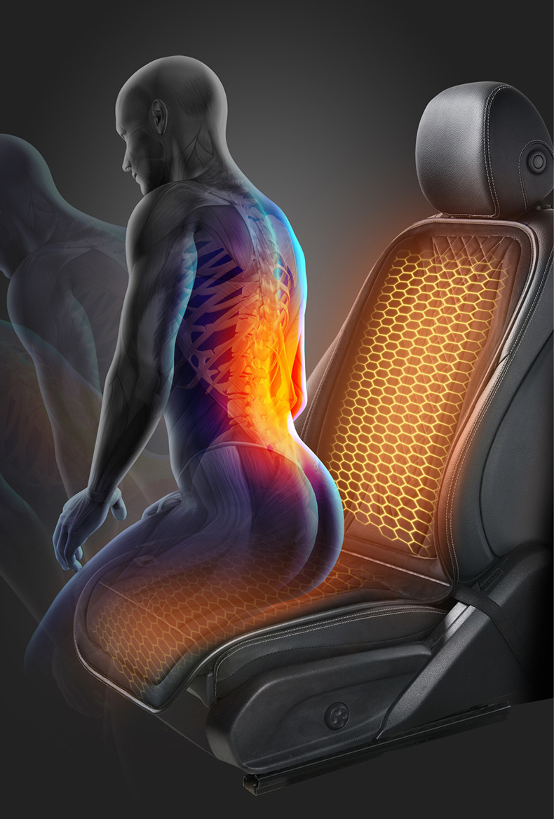 Car Heated Seat Cushion Graphene Winter 12V24V Universal Car Electric Heated Plush Seat Cushion Car Seat Cushion