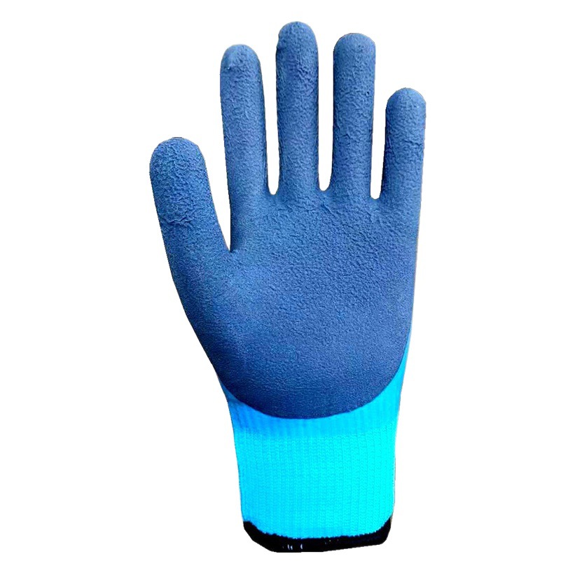 Invierno impermeable de almacenamiento en frío forrado de lana caliente resistente al desgaste engrosada sumergido invierno engrosada a prueba de frío guantes de protección al por mayor