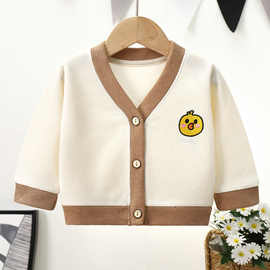 宝宝针织开衫上衣外套春秋装童装新款男女童衣服开衫上衣洋气外穿