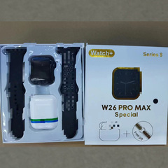 W26 Promax スマートウォッチ ワイヤレス ヘッドセット ツーインワン コンビネーション セット 心拍数 スポーツ 歩数計 Bluetooth 通話