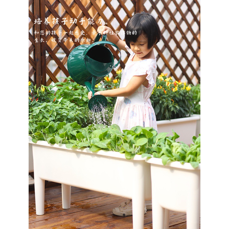 高腳花盆陽台種菜盆2021新款家用蔬菜大種植箱長方形種菜種植神器