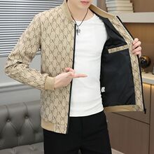 男士外套春秋季新款青年韩版潮流印花薄款棒球服上衣百搭男装夹克