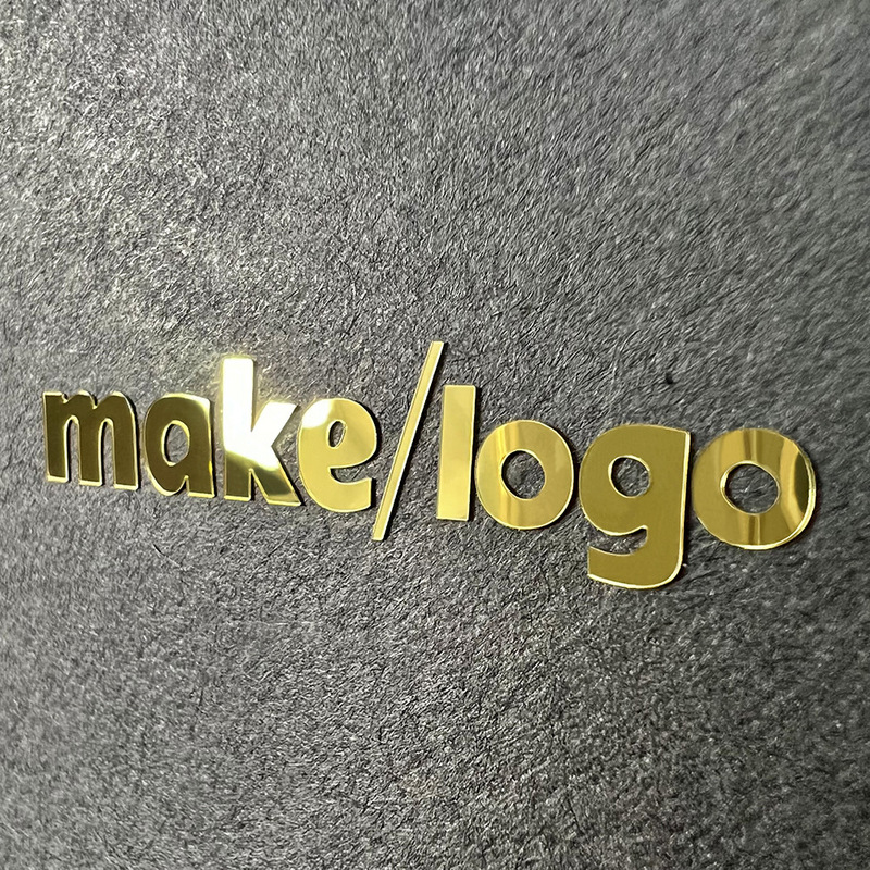 Customized Trademark Logo Nameplate, Label with Tear-Off Film and Printed Text, Pet Mirror Gold Decorative Sheet, Thickness 0.2mm Logo Customized Trademark Logo Nameplate, Label with Tear-Off Film and Printed Text, Pet Mirror Gold Decorative Sheet, Thickness 0.2mm Logo