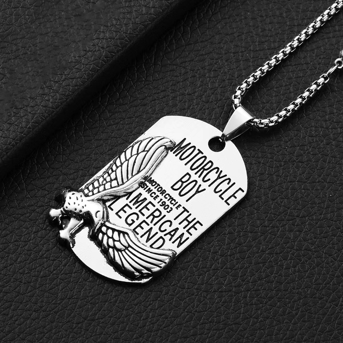 Personalized Titanium Steel Necklace for Women's Versatile Punk Hip Hop Alloy Pendant Long Sweater Chain Accessories_voghion.com