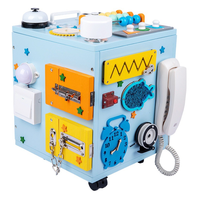 1-3 años de edad del bebé Montessori ayudas didácticas caja ocupada casa DIY accesorios Montessori niños educación temprana juguetes educativos