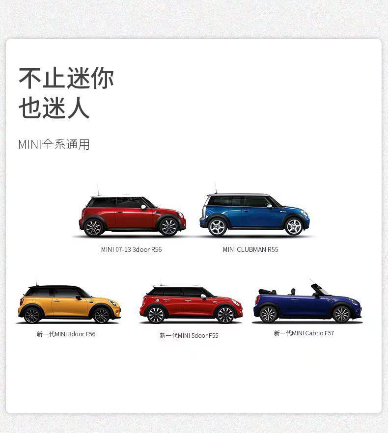 Suitable for Bmw Mini Decorative Car Logo F Series F54F55F60 Modified Logo Countryman Mini Letter Logo