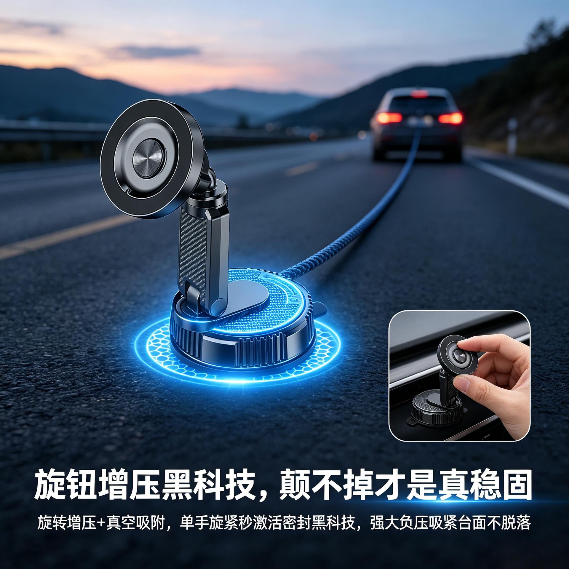 2026 New Model Car Magnetic Phone Holder Multifunctional Foldable Dashboard Navigation Stand Rotatable
