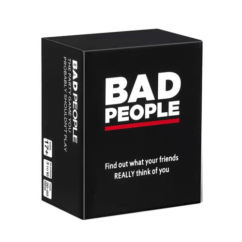 BAD PEOPLE Bad People Game Full English Card Game Family Party Board Game