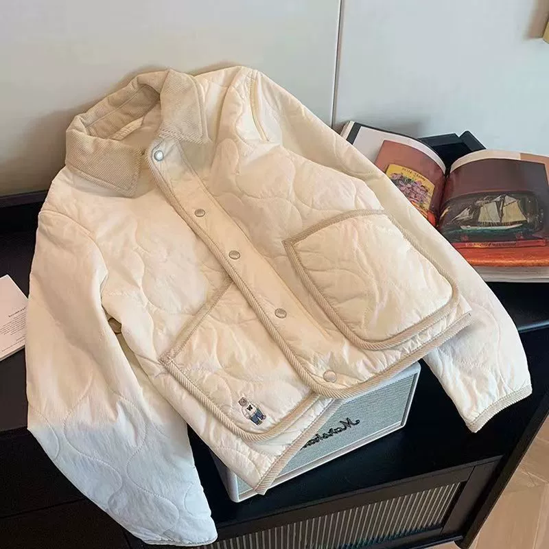 Ницца тонкая и легкая, бриллиантовый медведь, хлопковая одежда, женский бутик, новый короткий зимний