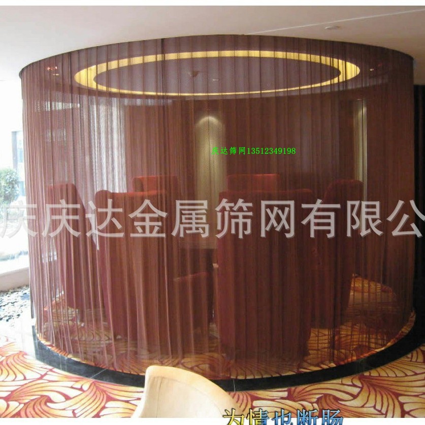 金属装饰网金属窗帘网 壁炉网 球形网除尘网螺旋金属网帘金属垂帘