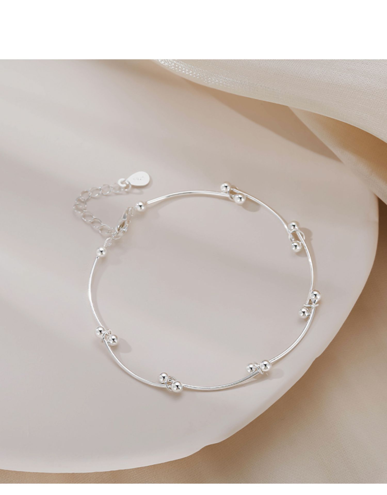 Bracciale minimalista con perline sunrise per donna gioiello_voghion.com
