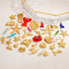 欧米風18金アクセサリー ステンレス製ブレスレット 人気個性派手作りDIY 色褪せないジュエリーペンダント 女性用