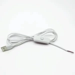 501开关线USB5V低压灯具控制器1A调光线LED台灯小夜灯按钮电源线