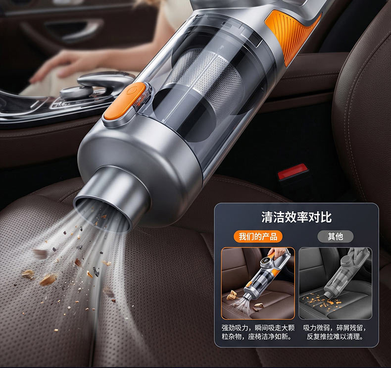 2027 New Model Car Vacuum Cleaner with Super Powerful Suction, Portable Small Wireless Vacuum for Car and Home Use