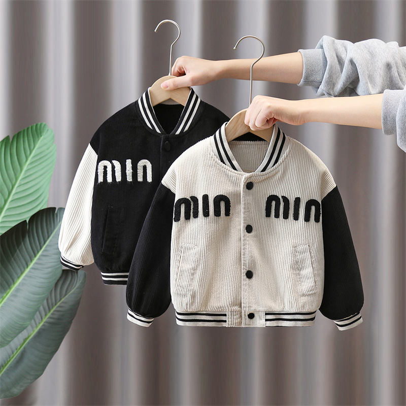 7819 chaquetas de primavera para niños 2025 nuevos hombres y bebés primavera guapos uniformes de béisbol de moda chaquetas de primavera para niños