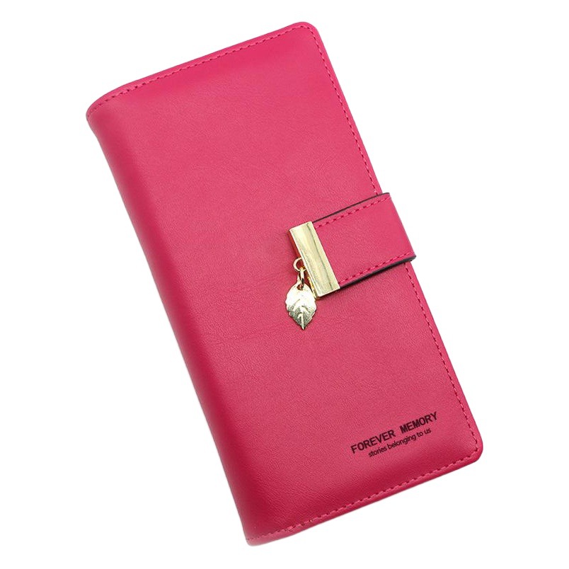 Nueva moda de las mujeres cartera grande dinero titular la tarjeta foto teléfono embrague monedero mujeres cremallera bolsa