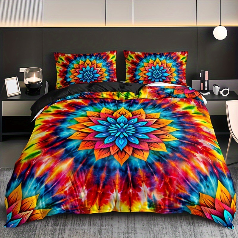 Mandala impresión digital quilt kit abrasivo pro piel transpirable fábrica de origen textil para llevar TEMU / JIT