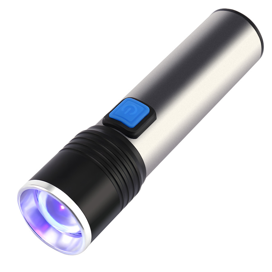 Luz violeta cargada zoom 395nm luz violeta detección de fluorescente de gatos Wood 's 365nm linterna ultravioleta