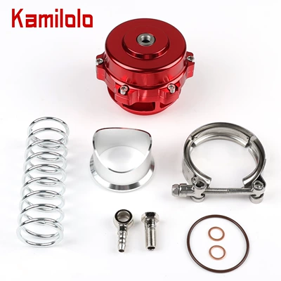 Cross-Border Hot-Selling Car Modification Parts Turbocharger 50mm Pressure Relief Valve Bov Exhaust Valve 35 Psi (Other Car Modifications) - red