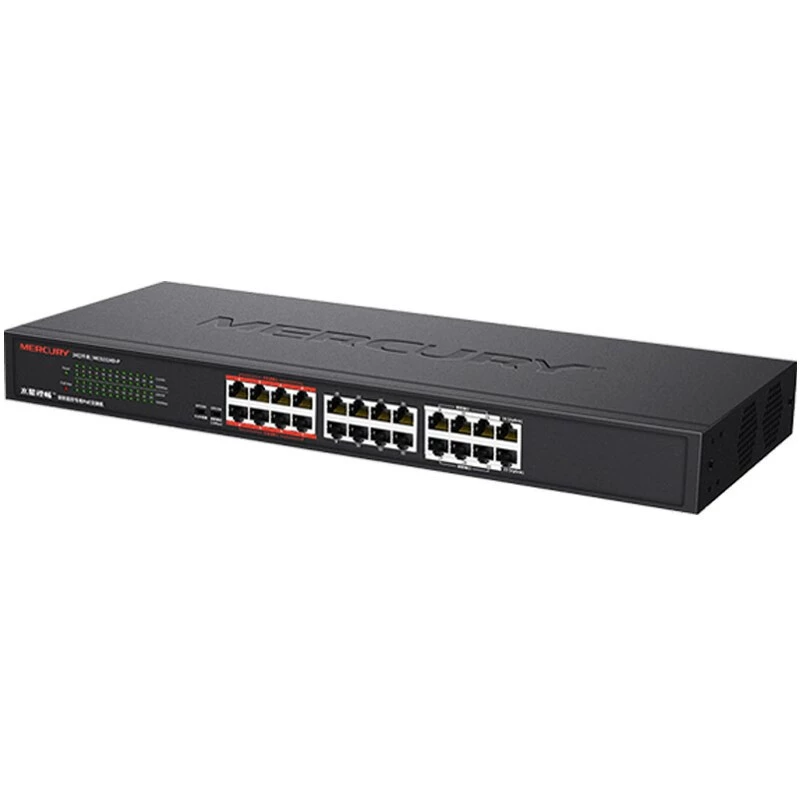 MERCURY Mercury MCS1524D-P 24-портовый гигабитный PoE коммутатор с безопасностью 1-22POE