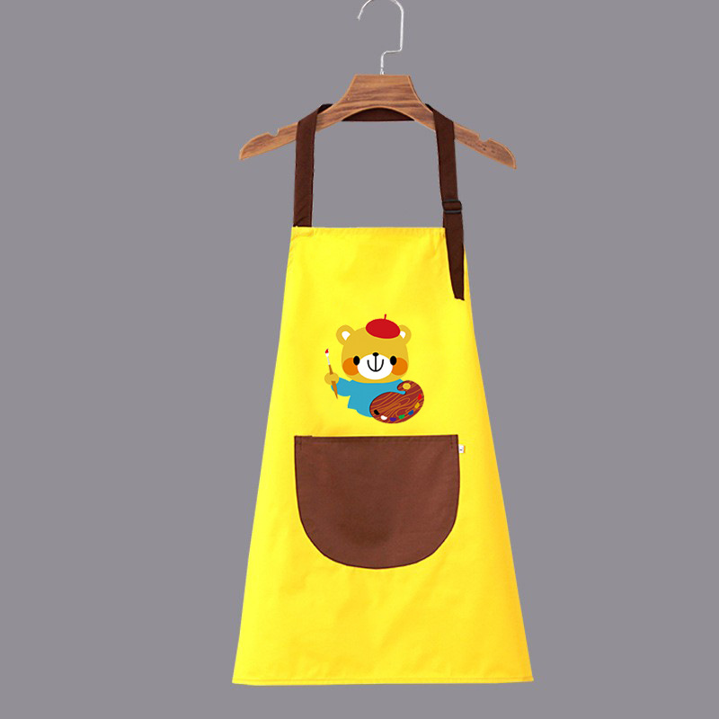 Pintura impermeable al por mayor para niños, jardín de infantes, impresión delantal, pintura infantil, abrigo de arte, bib