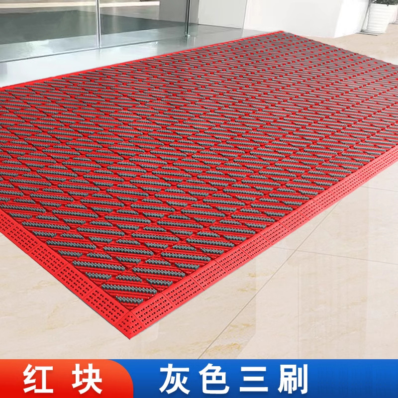 브러쉬 3개 - 빨간색 블록 회색 브러쉬