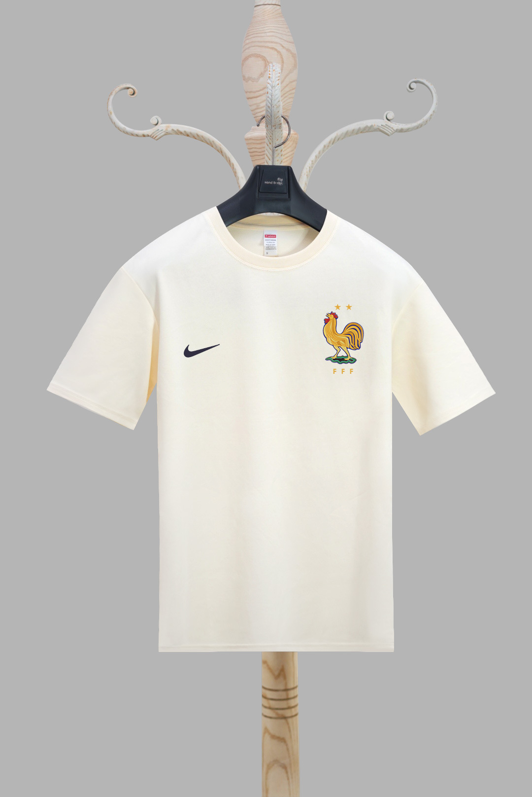 2024 Copa de Europa Francia camiseta 3D impresión digital para hombres deportes deportes holgados transpirables de manga corta con cuello redondo camiseta
