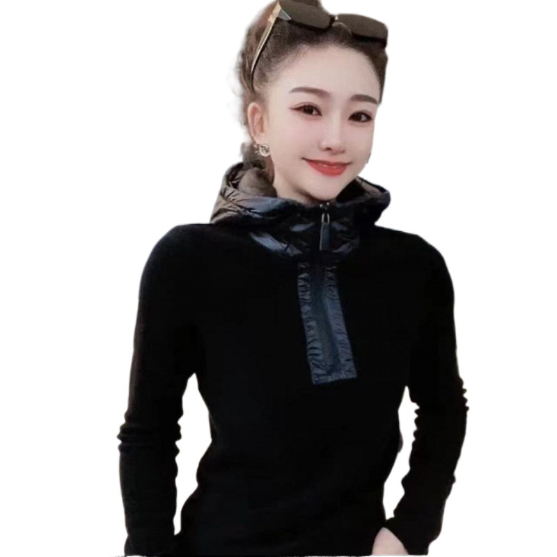 Fashionable base body-friendly autumn elegant sweatshirt with hood…