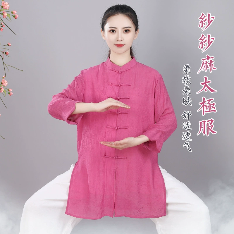 Hong Jie Xia Yarn Ma Taiji костюм женский китайский стиль тренировочный летний китайский ушу тайцзицюань