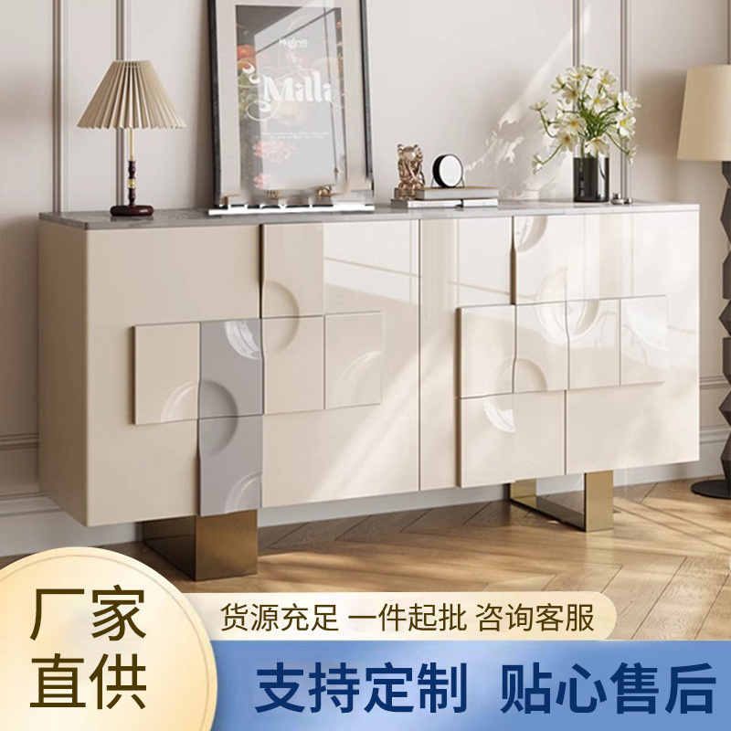 Light Luxury Solid Wood Entrance Cabinet Slate French Decorative Cabinet Home Door Modern Storage Cabinet Simple Dining Side Storage Cabinet Light Luxury Solid Wood Entrance Cabinet Slate French Decorative Cabinet Home Door Modern Storage Cabinet Simple Dining Side Storage Cabinet