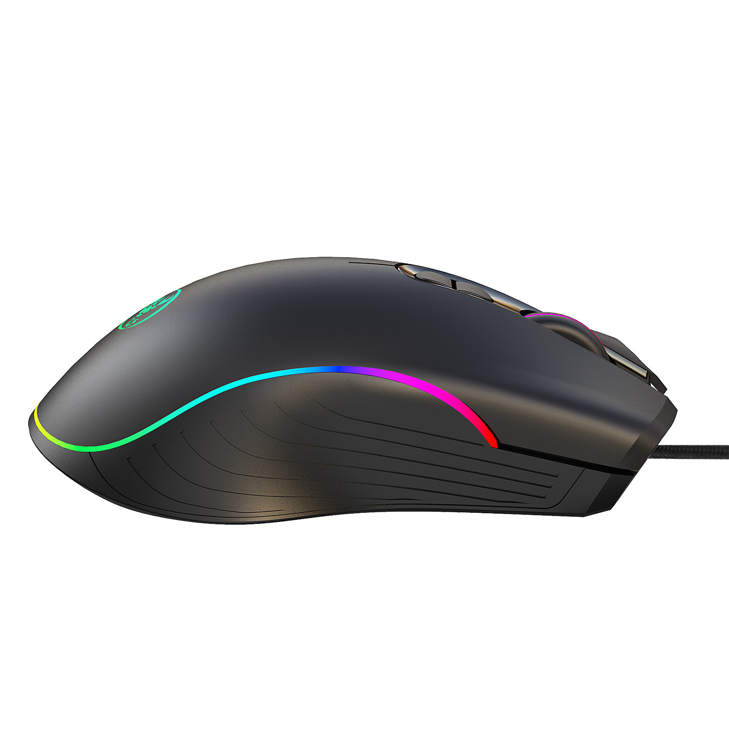 A867 Macro Programming Gaming Mouse RGB Backlight Wired 7-Key Matte Texture Multiple Lighting Modes_voghion.com