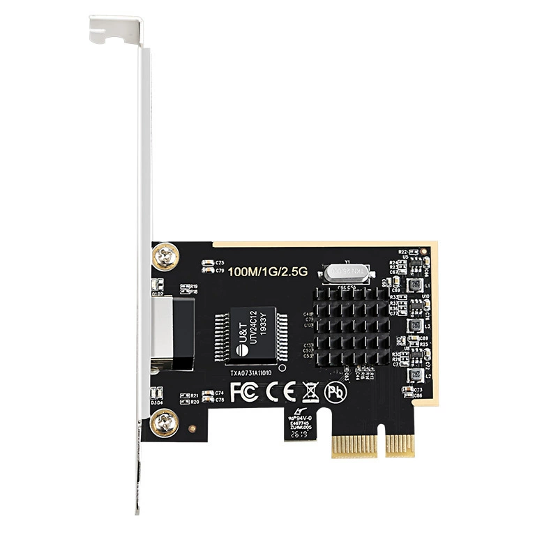 Сетевая карта 2.5G, PCIe→2.5G адаптер, сетевой игровой контроллер 2500M