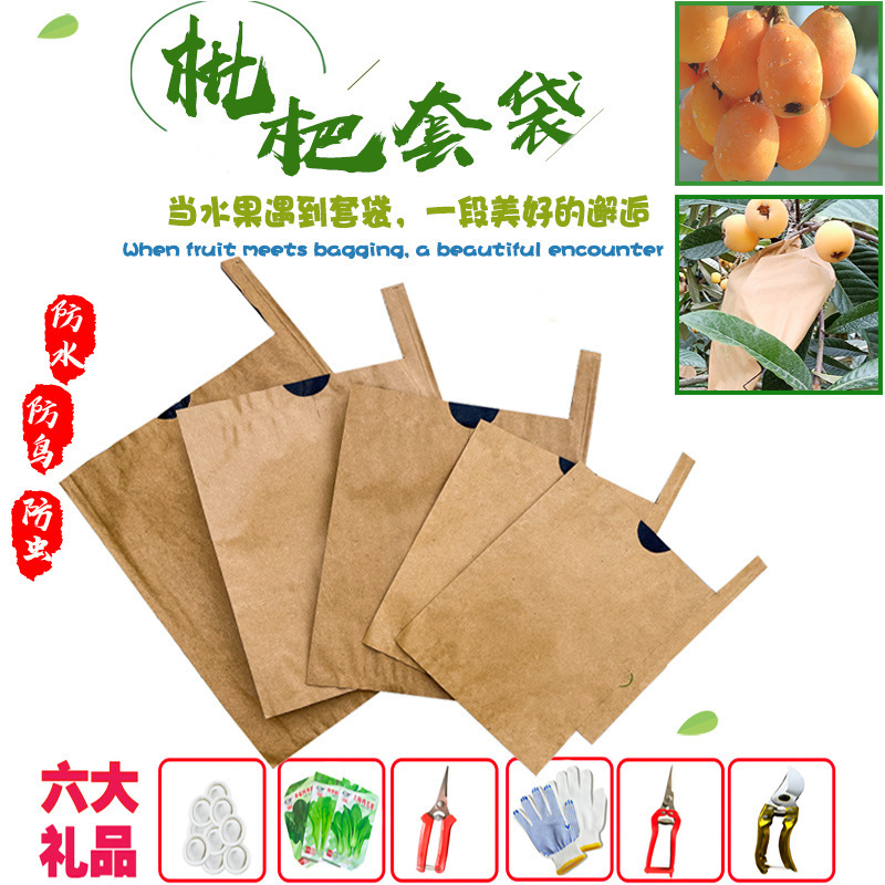 Loquat Special Bagging Pear Bag Peach Apple Bag Durable Rainproof Mango Insect Bird Thickened Fruit Paper Bagging