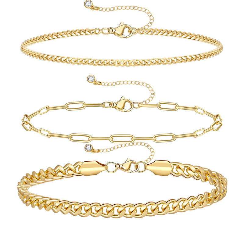 Street Occasion Copper Material U Shape Pattern Original Design U Shape Copper Plating Inlay Artificial Gemstones Bracelets