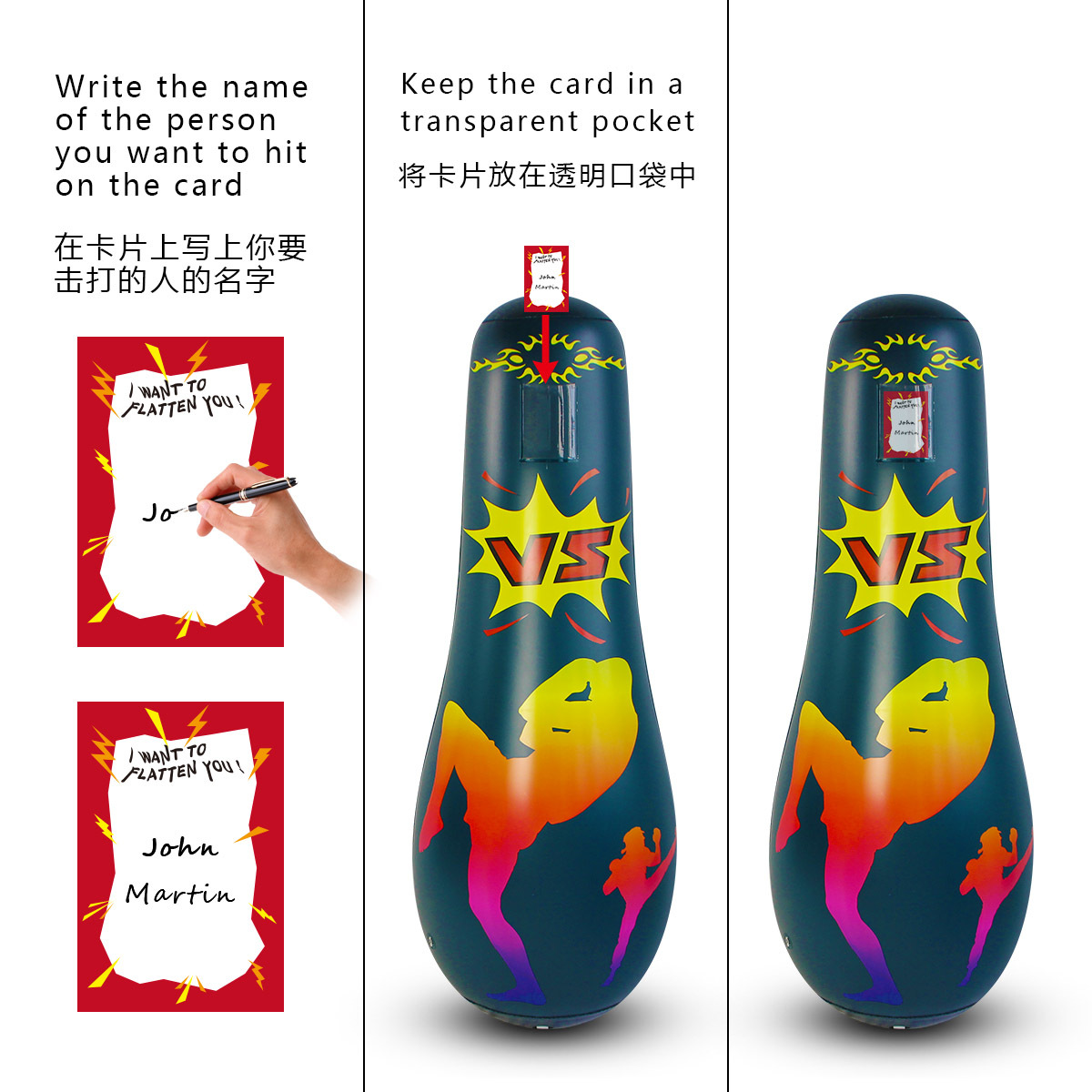 Punto de fábrica juguete de vaso inflable pared de hombre falso accesorios de entrenamiento de fútbol columna de golpe columna de boxeo inflable de dinosaurio