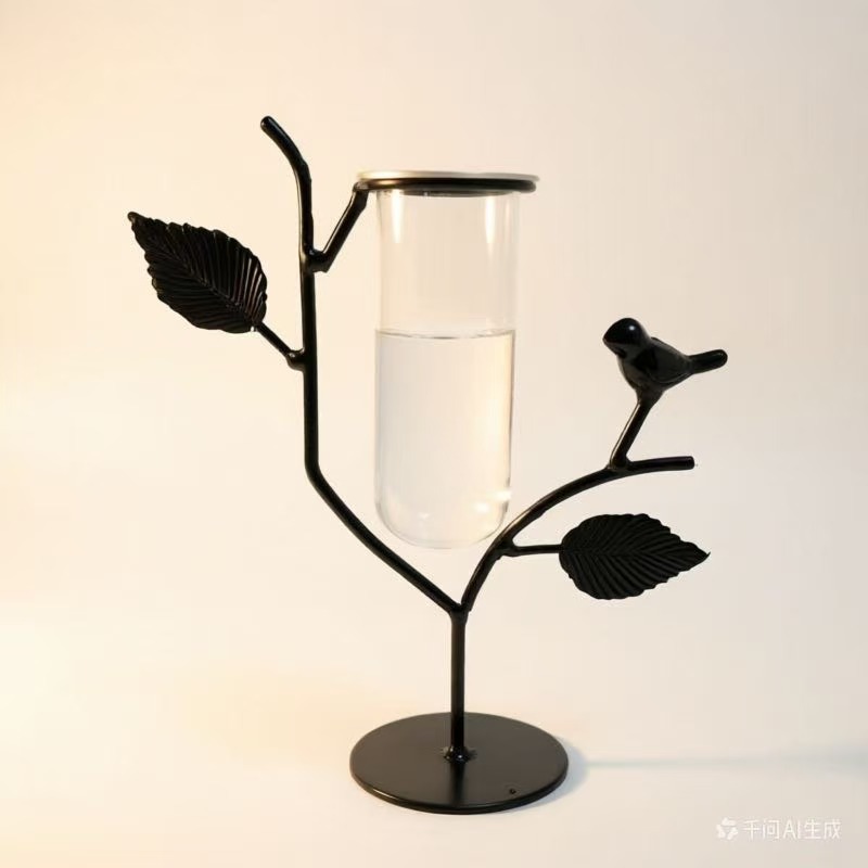 Creativo vasos de vidrio hidropónicos flores secas decoración de escritorio decoración artesanía decoración de escritorio para casa