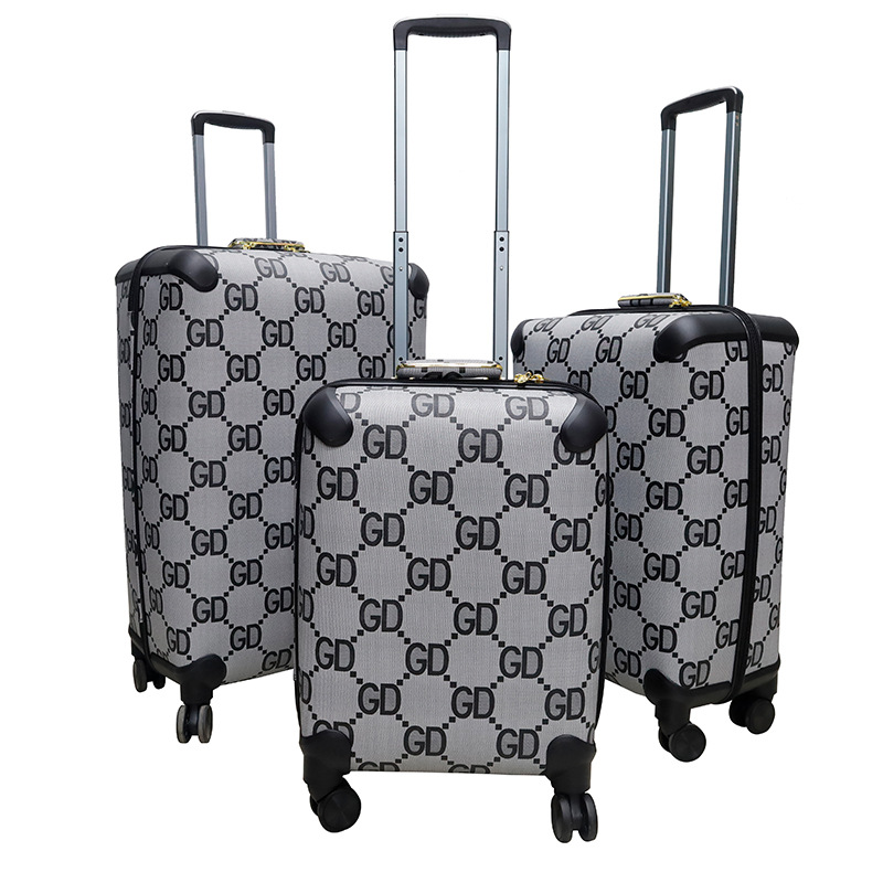 Una caja de material Pu de la Caja de trolley de 20 / 24 / 28 pulgadas con rueda universal silenciosa a prueba de humedad y resistencia a la caída