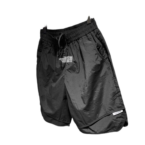 2025 Men's Summer Thin Ice Silk Beach Shorts Youth Quick-Dry Breathable Outer Wearing Loose Casual Sport Pants