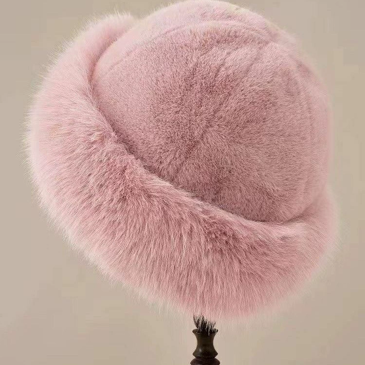 Плюшевые осень и зима утолщенная imitation wool рыбацкая шляпа монгольская шляпа западный стиль тёплая и универсальная новая зима широкополая монгольская шляпа
