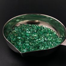 赞比亚天然祖母绿无烧绿宝石圆形素面平底戒面裸石印度源头直供3m