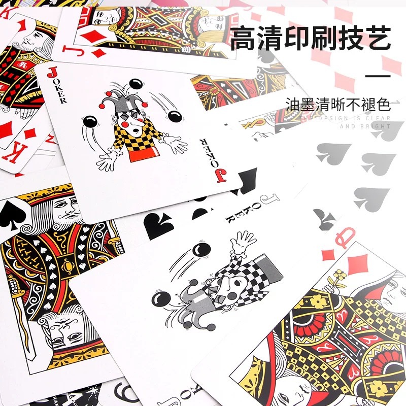 Nueve veces el tamaño de la fábrica de póquer al por mayor seis veces cuatro veces dos veces el tamaño de los accesorios de boda de póquer jugando grandes cartas de póquer gigante