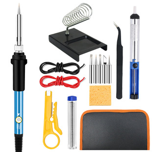 Cross-Border electric soldering iron set soldering iron kit 220 110 V60W US-British cloth bag set