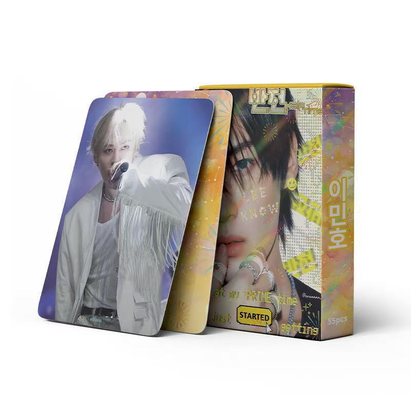 Cadena total de gran cantidad de nuevos productos en stock 55 tarjetas de álbum SKMyBreath KPOP estrella alrededor de la tarjeta de colección LOMO