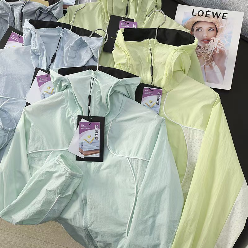 Quick-Drying Sun Protection Clothing for Men and Women, Summer Ice Silk Season, Lightweight Mesh Breathable Sun Protection Clothing, Cardigan, Hooded Sports Wear