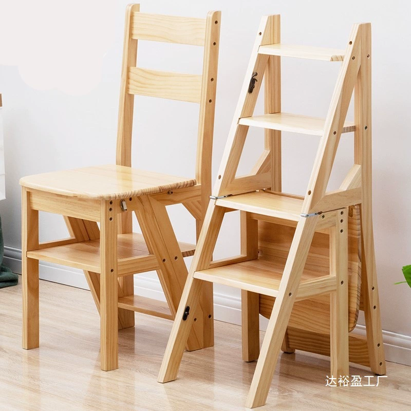 Лестничный стул Домашний лестничный стул складной телескопический деревянный лестничный стул
